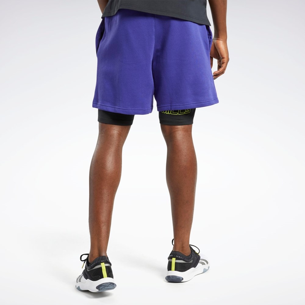 Reebok Les Mills® 2-in-1 Shorts Lila | 4157ACDZY